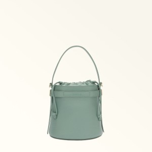 Dámské Bucket Bag Furla GIOVE Zelene | 3172-NVBQG