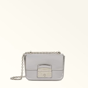 Dámské Crossbody Kabelky Furla METROPOLIS Stříbrné | 3751-FGRZE