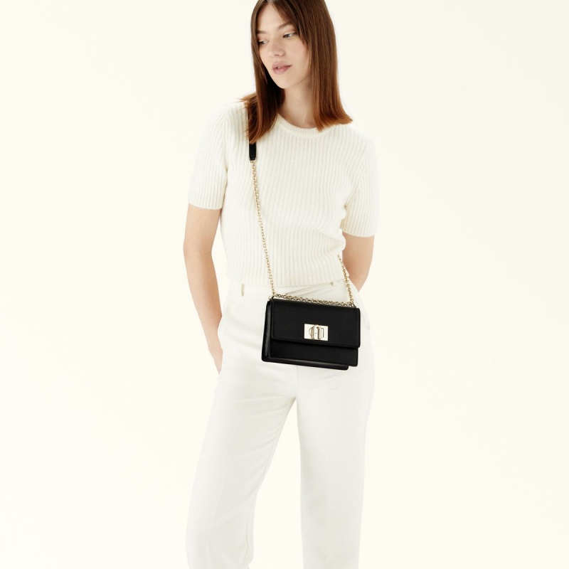 Dámské Crossbody Kabelky Furla 1927 Černé | 7401-MNCPW