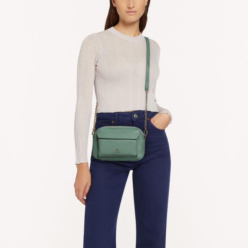 Dámské Crossbody Kabelky Furla FAVOLA Zelene | 9624-XLKGI