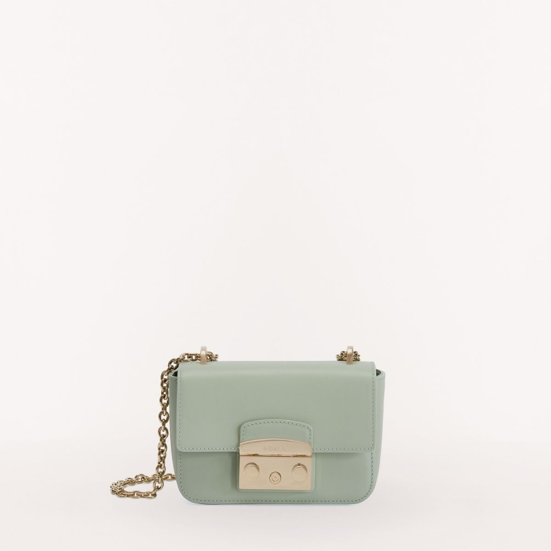 Dámské Crossbody Kabelky Furla METROPOLIS Mátově Zelená | 8751-UJKZC