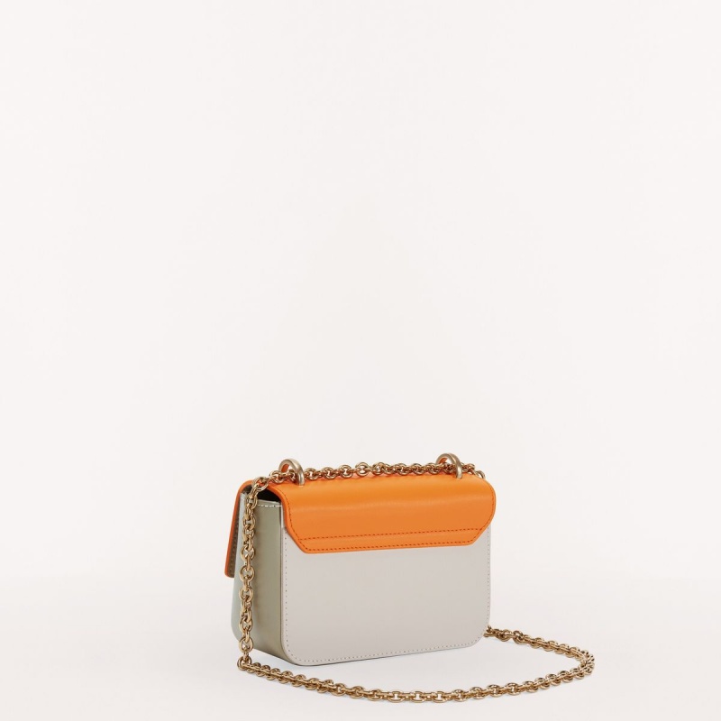 Dámské Crossbody Kabelky Furla METROPOLIS Oranžové Bílé | 3257-HNIBC