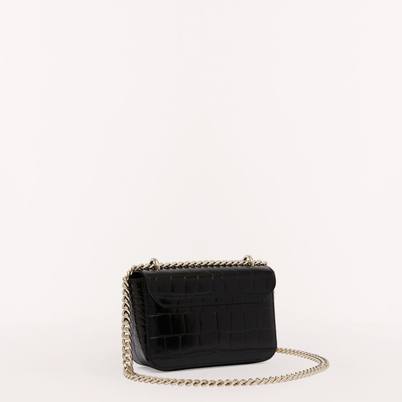 Dámské Crossbody Kabelky Furla METROPOLIS Černé | 6725-ISOFU