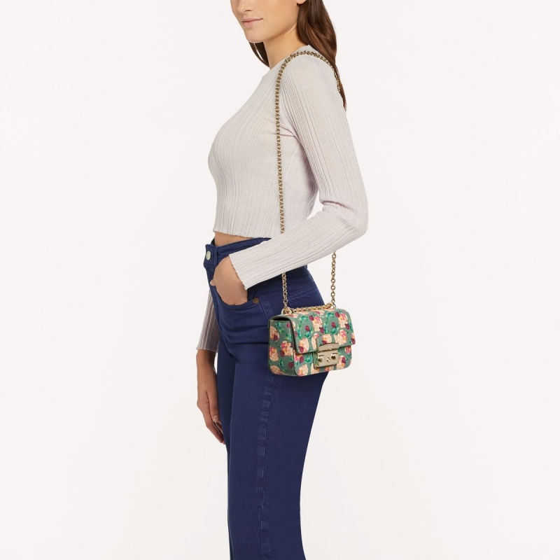 Dámské Crossbody Kabelky Furla METROPOLIS Zelene | 8073-TWOFJ