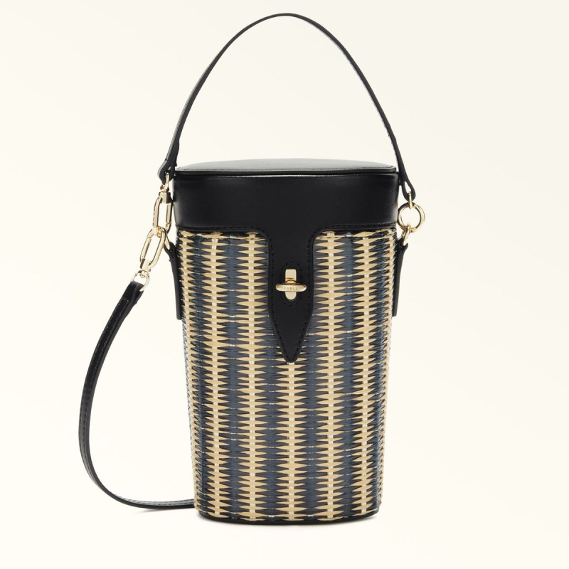 Dámské Crossbody Kabelky Furla NET Černé | 7482-MQFUB