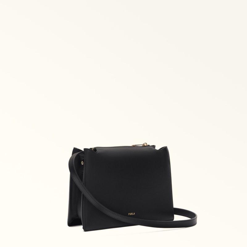 Dámské Crossbody Kabelky Furla NUVOLA Černé | 4382-LAFSO