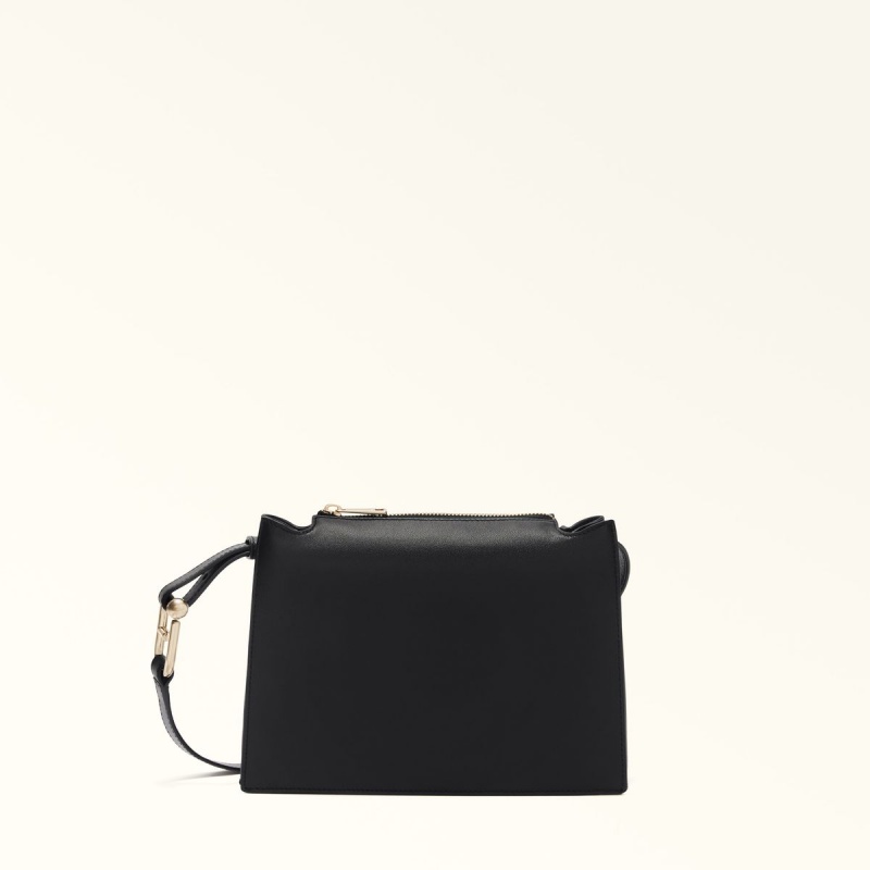 Dámské Crossbody Kabelky Furla NUVOLA Černé | 4382-LAFSO